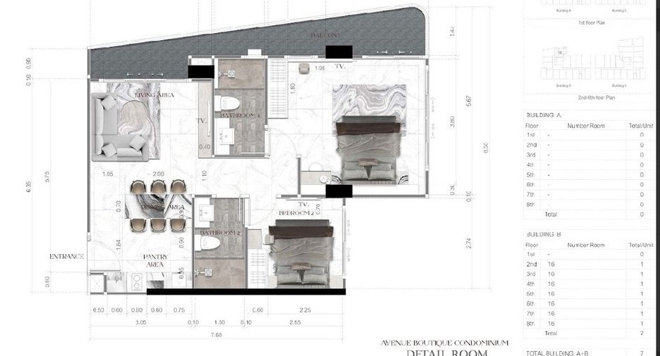 Wohnung zum Kauf mit 1 Zimmer in South Pattaya, Pattaya