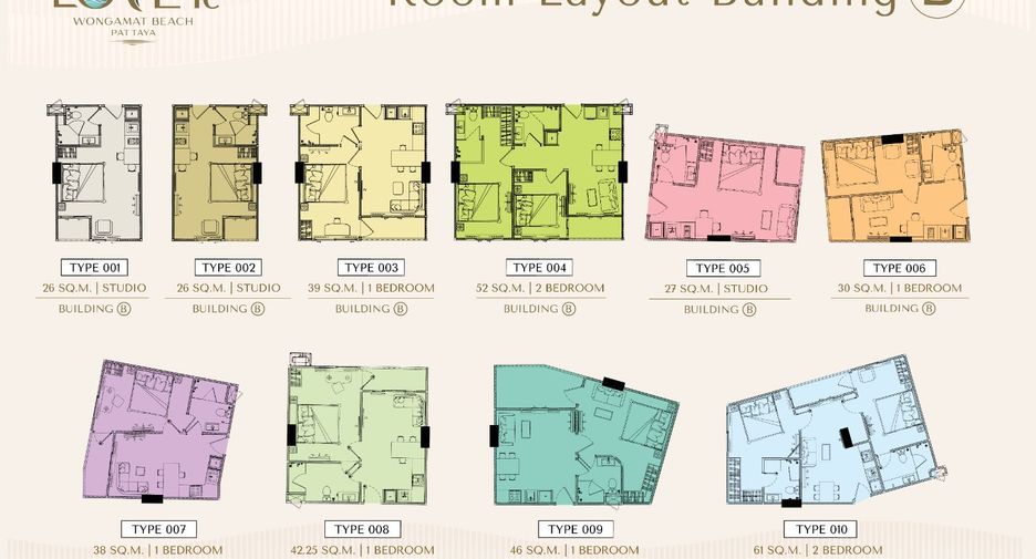 Wohnung zum Kauf mit 1 Zimmer in North Pattaya, Pattaya