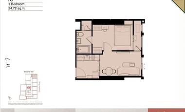 Wohnung zum Kauf mit 1 Zimmer in Watthana, Bangkok