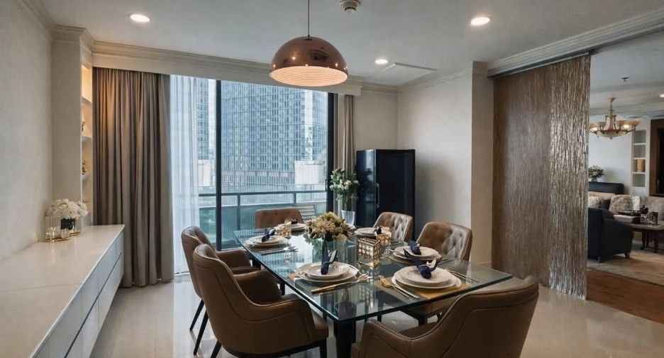 À louer 3 chambres condo à Sathon, Bangkok