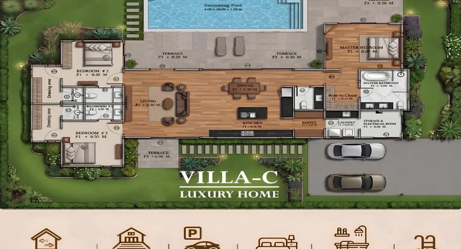 Продажа 3 спальни вилла в Pran Buri, Прачуапкхирикхан