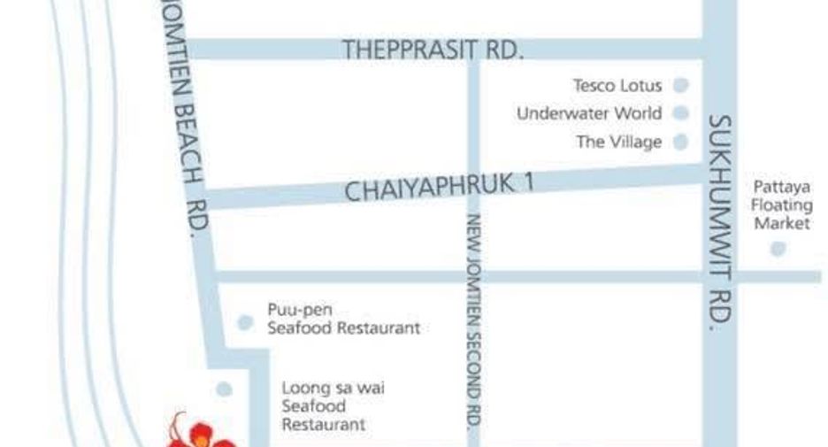ให้เช่า 2 ห้องนอน คอนโด ใน จอมเทียน, พัทยา