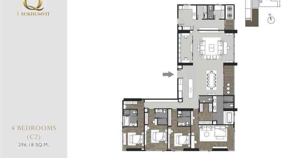 For sale 4 bedrooms condo in Khlong Toei, Bangkok