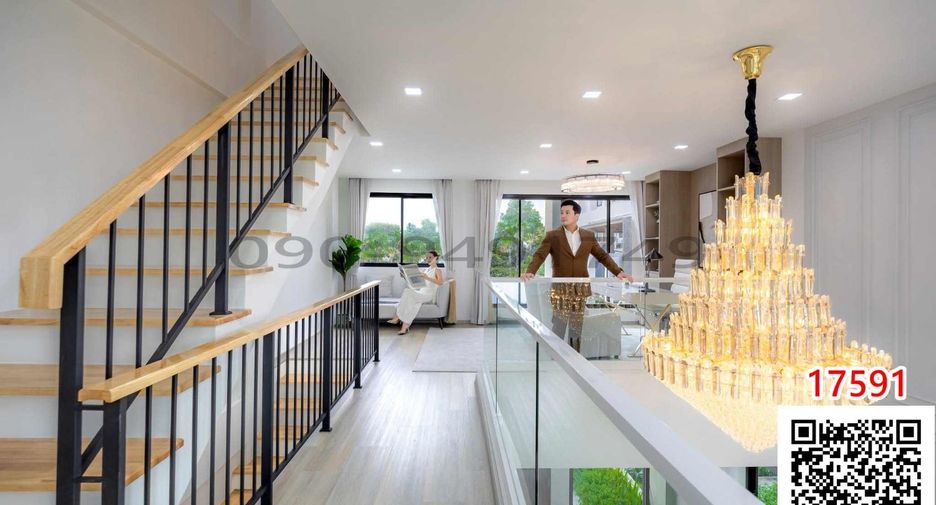 Casa adosada en venta de 3 habitaciones en Bangkok Noi, Bangkok