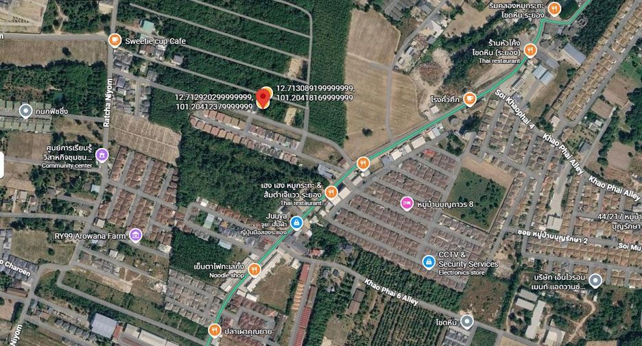 For sale land in Mueang Rayong, Rayong