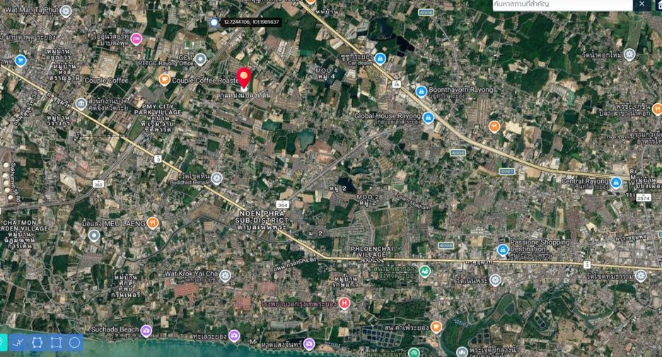 For sale land in Mueang Rayong, Rayong