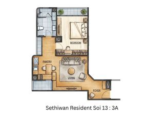 Condo en alquiler de 1 habitaciones en Watthana, Bangkok