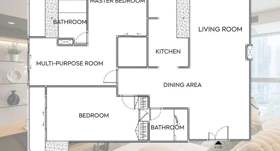 Condo en venta de 2 habitaciones en Khlong Toei, Bangkok