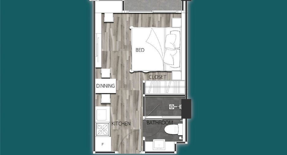 Wohnung zum Kauf mit 1 Zimmer in Jomtien, Pattaya
