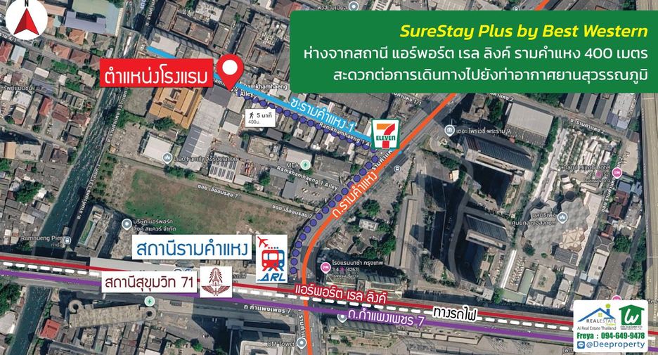 Hotel zum Kauf mit 60 Zimmer in Suan Luang, Bangkok