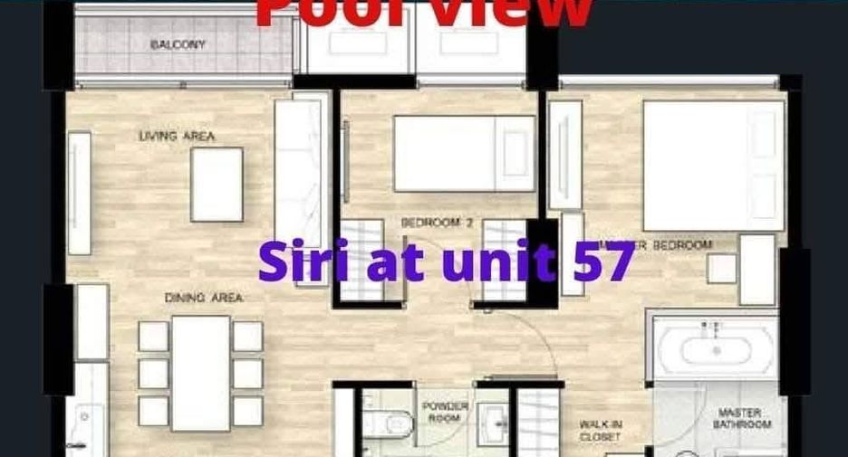 For rent 2 bedrooms condo in Khlong Toei, Bangkok