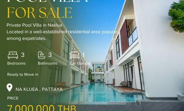 For sale 3 bedrooms townhouse in Bang Lamung, Chonburi