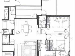 Condo en alquiler de 3 habitaciones en Watthana, Bangkok