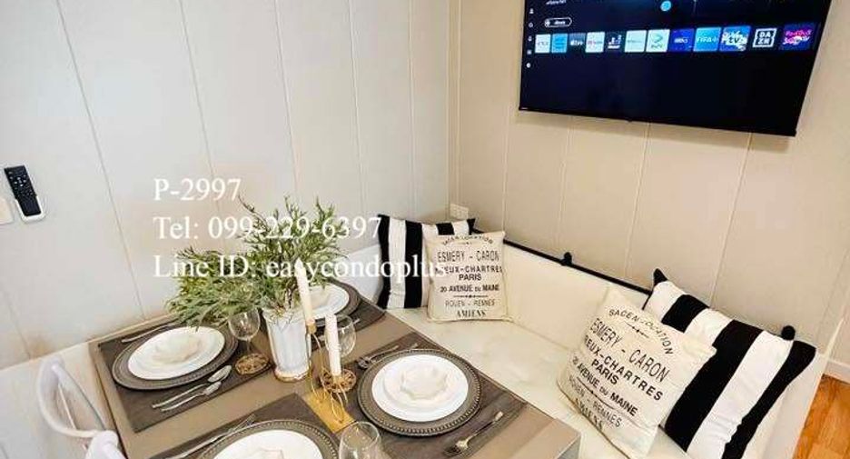 For rent 2 bedrooms condo in Huai Khwang, Bangkok