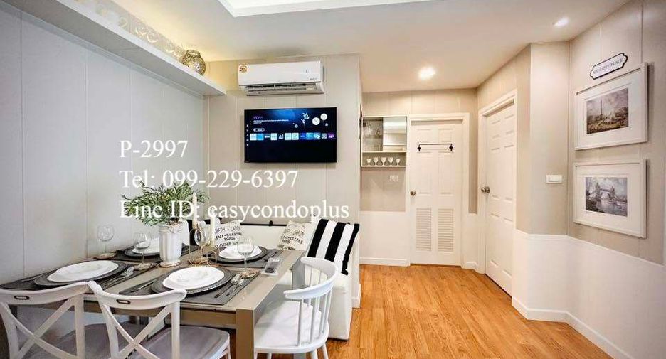 For rent 2 bedrooms condo in Huai Khwang, Bangkok