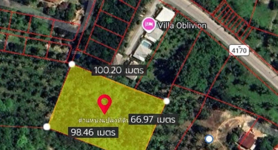 For sale land in Ko Samui, Surat Thani