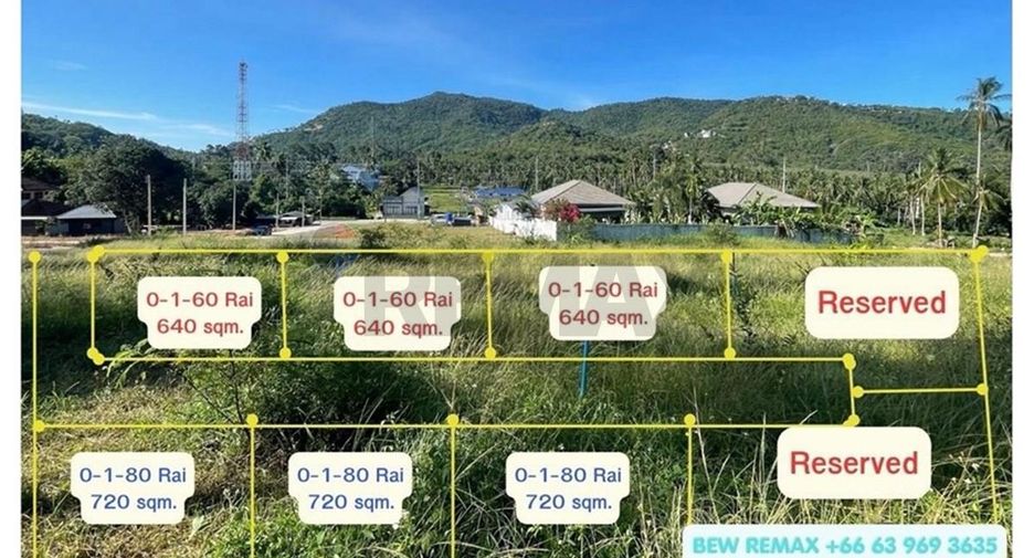 For sale land in Ko Samui, Surat Thani
