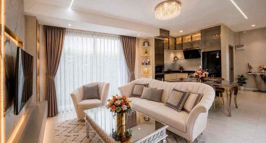À louer et à vendre 3 chambres villa à Bang Lamung, Chonburi