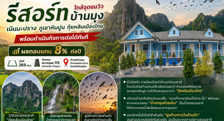 For sale 6 bedrooms hotel in Noen Maprang, Phitsanulok