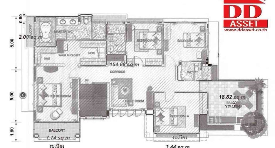 For rent and for sale 5 bedrooms house in Mueang Nonthaburi, Nonthaburi