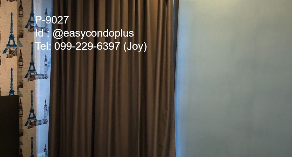 For rent 1 bed condo in Huai Khwang, Bangkok