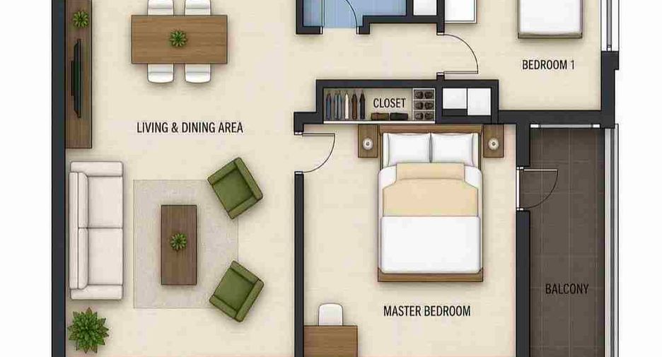 For sale 2 bedrooms condo in Khlong Toei, Bangkok