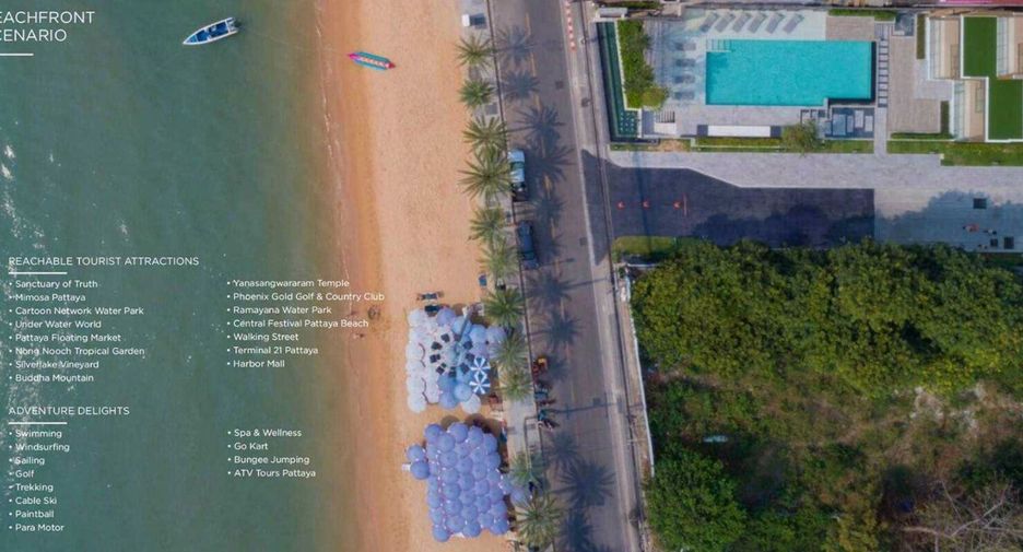 出租 1 卧室 公寓 在 Jomtien, 芭提雅