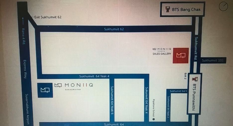 For rent 1 bed condo in Phra Khanong, Bangkok
