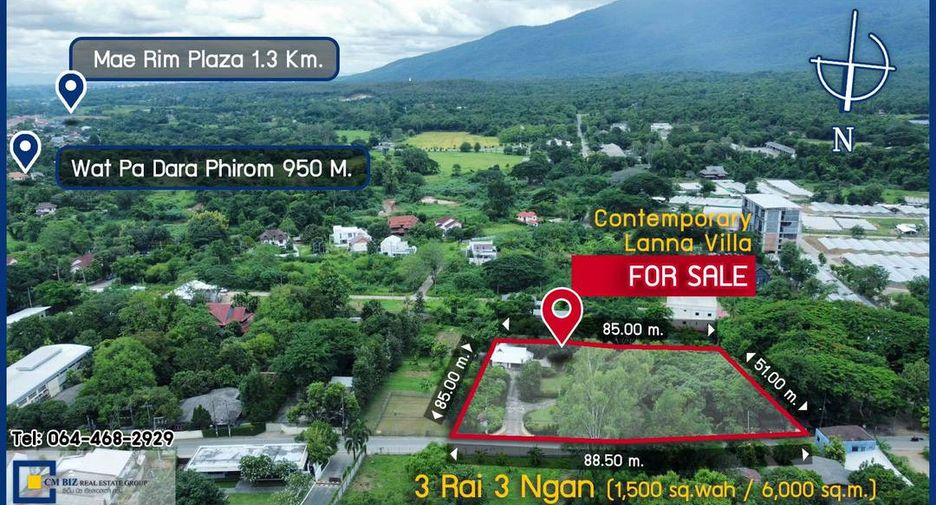 For sale 3 bedrooms house in Mae Rim, Chiang Mai