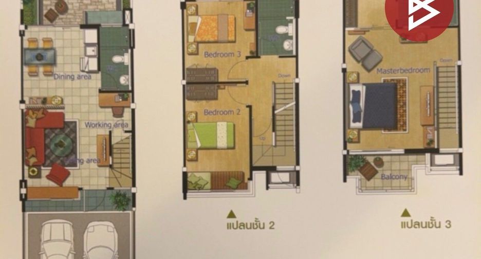 Casa adosada en venta de 3 habitaciones en Bang Phli, Samut Prakan