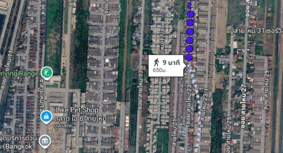 For sale 3 bedrooms townhouse in Sai Mai, Bangkok