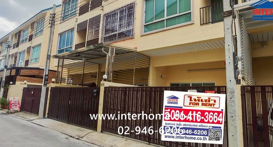 For rent 4 bedrooms townhouse in Bang Sue, Bangkok