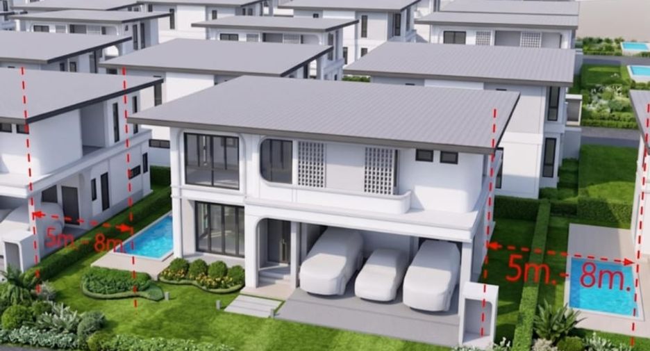 Villa en venta de 4 habitaciones en Bang Lamung, Chonburi
