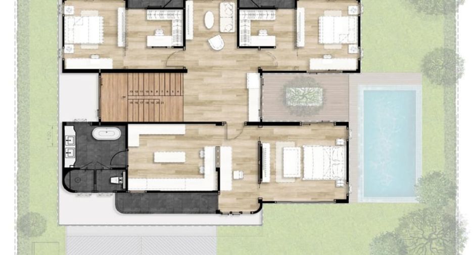 Villa en venta de 4 habitaciones en Bang Lamung, Chonburi