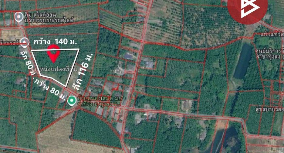 For sale land in Thung Song, Nakhon Si Thammarat