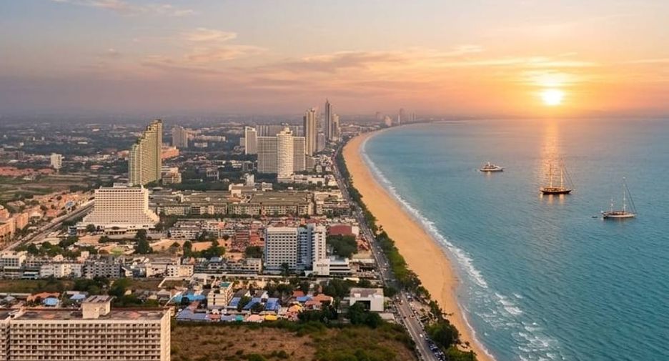 Condo en alquiler de 1 habitaciones en Jomtien, Pattaya