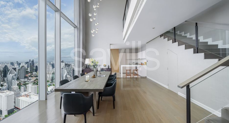 Condo en alquiler de 3 habitaciones en Pathum Wan, Bangkok
