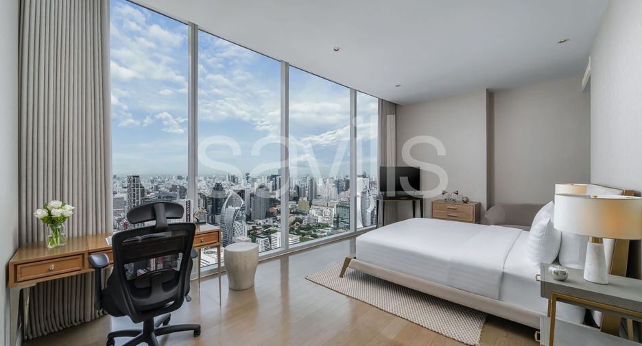 Condo en alquiler de 3 habitaciones en Pathum Wan, Bangkok