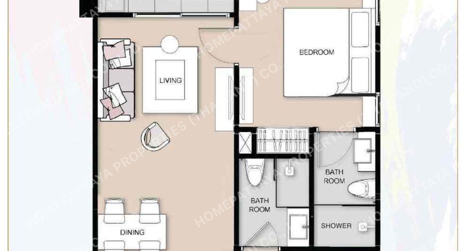 Wohnung zum Kauf mit 1 Zimmer in Jomtien, Pattaya