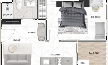 For sale 1 bed condo in Bang Lamung, Chonburi