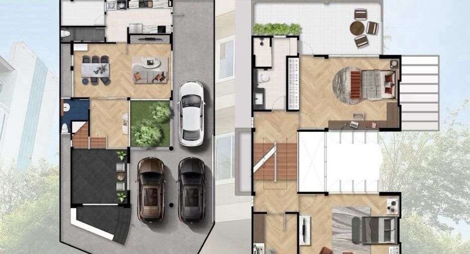 For rent and for sale 5 bedrooms house in Huai Khwang, Bangkok