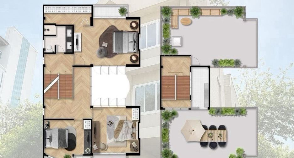 For rent and for sale 5 bedrooms house in Huai Khwang, Bangkok