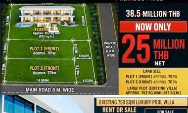 For sale land in Bang Lamung, Chonburi