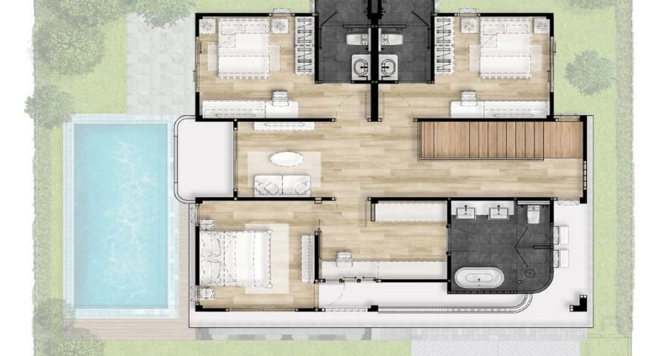 Villa en venta de 4 habitaciones en Bang Lamung, Chonburi