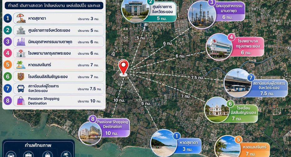 Casa en venta de 3 habitaciones en Mueang Rayong, Rayong