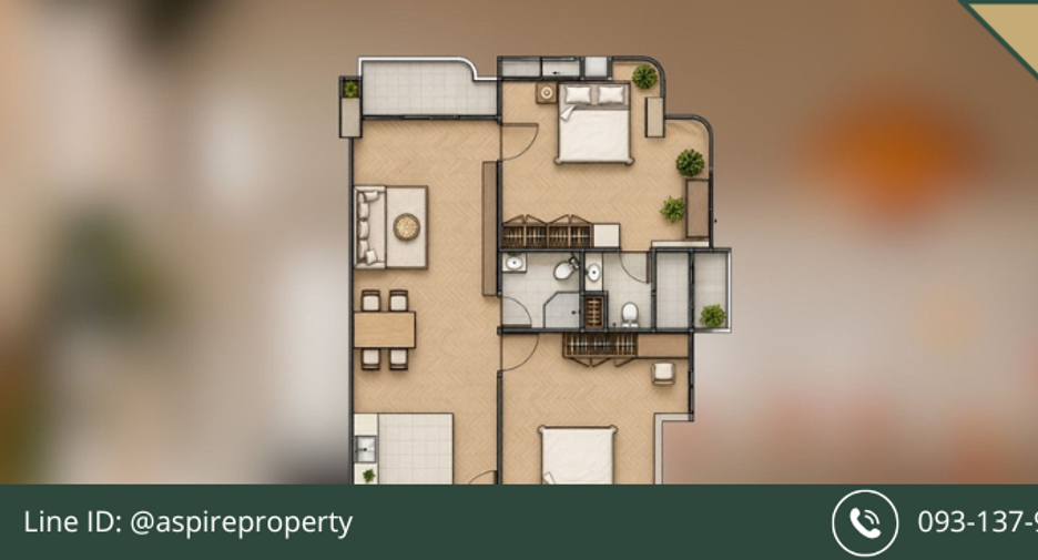 Wohnung zum Kauf mit 2 Zimmer in Watthana, Bangkok