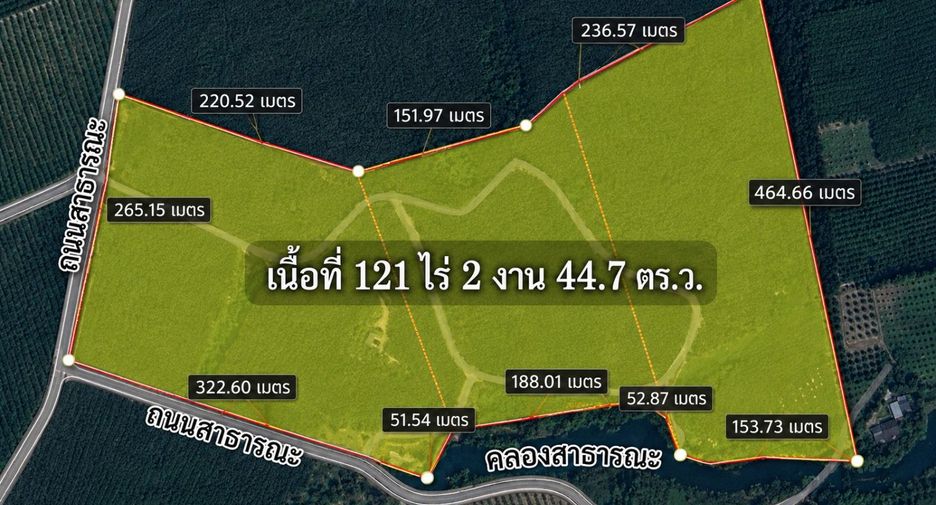 For sale land in Na Yai Am, Chanthaburi