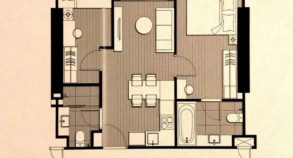 For rent 2 ベッドルーム condo in Phra Khanong, Bangkok