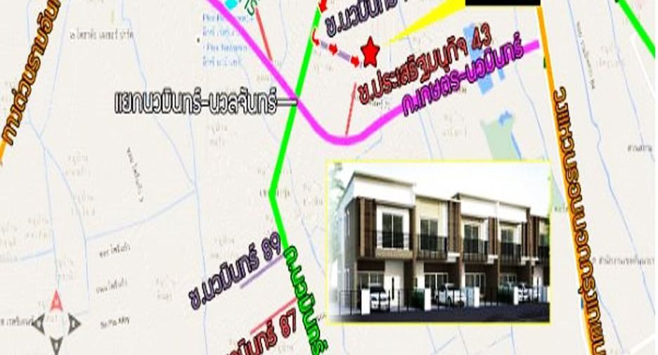 For sale 3 bedrooms townhouse in Bueng Kum, Bangkok