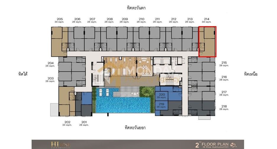 À vendre 1 chambre condo à Phra Khanong, Bangkok